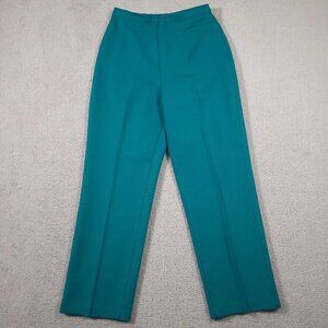 Vintage 80s 90s JC Penny Dress Slacks Pants Women's 14 Teal Green High Rise USA